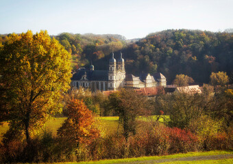 Naklejka premium The monastery Schöntal in Hohenlohe, Germany, Europe.