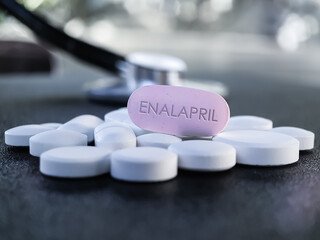 Obraz na płótnie Canvas Enalapril Pill Drug