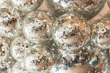 Disco ball in a coffee shop.