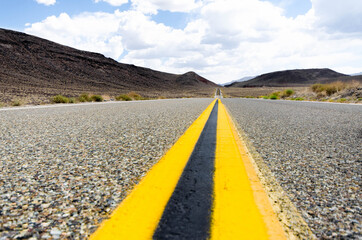 empty road in the desert