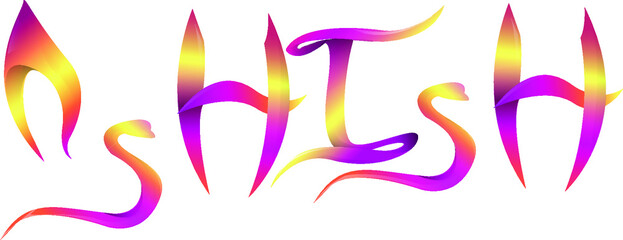 Ashish name logo vector art 2020