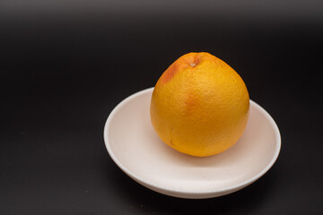 summer orange on plate