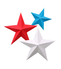 A flag paper stars decoration
