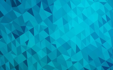 Light BLUE vector abstract polygonal cover.
