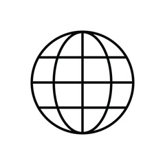 planet Earth icon. Flat planet Earth icon. on a white background. eps 10