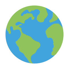 world planet earth isolated icon
