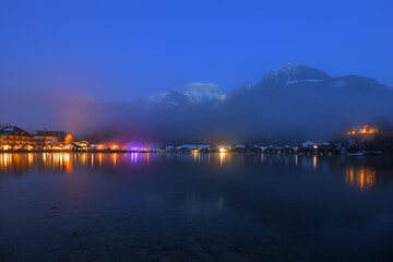 An einem Winterabend am Königssee