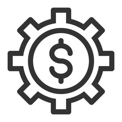 Financial or bank icon. Vector illustration