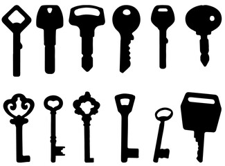 Silhouette of a girl with a flower in a pot.