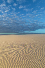 Sunrise at White Sands National Park in New Mexico