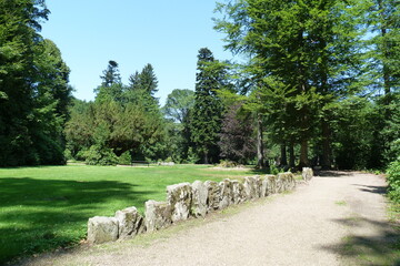 Weg Wildpark Englischer Garten Eulbach bei Michelstadt und Vielbrunn im Odenwald