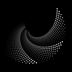 Design spiral dots backdrop - 384203549