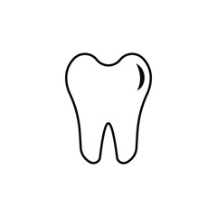 Tooth Icon. Isolated against a white background. eps 10