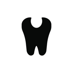 Tooth Icon. Isolated against a white background. eps 10