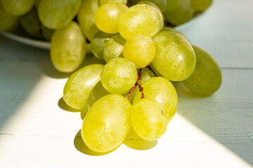 grapes on a plate