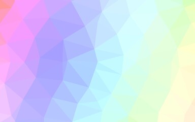 Light Multicolor, Rainbow vector triangle mosaic texture.