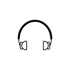 earphone icon vector design template on a white background