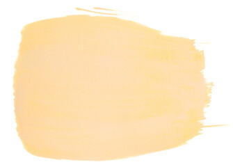 The stain is light yellow. Hand-drawn with texture. On a white background isolated