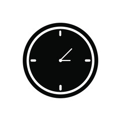 Clock Time Icon on background. vector illustration. eps 10