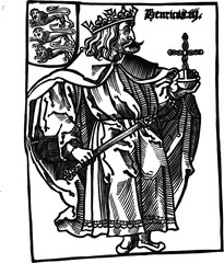 Fototapeta na wymiar Henry III King of England - vector illustration with ABODE Fresco 