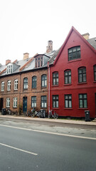 Fototapeta na wymiar nordic old street, Denmark