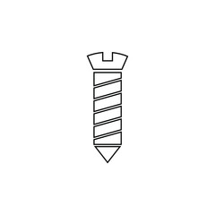 screw icon on a white background. eps 10