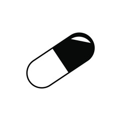 Pill icon with white background