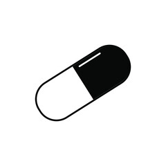 Pill icon with white background