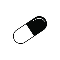 Pill icon with white background