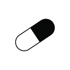 Pill icon with white background