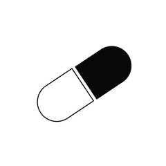 Pill icon with white background