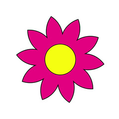 Flower icon on a white background