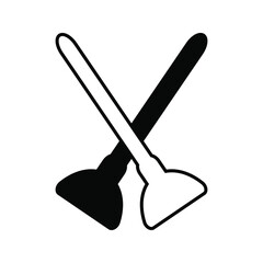 plunger - plumbing icon vector design template. eps 10