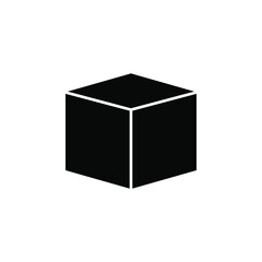 Box icon on white background. Isolated vector sign symbol.