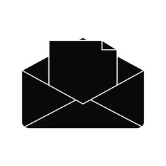 Mail icon, vector illustration. Flat design style. eps 10