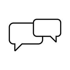 Talk bubble speech icon. Blank empty bubbles vector design elements. Chat on line symbol template. vector illustration.