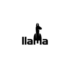 a simple Llama wordmark logo design