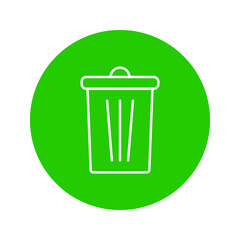 vector icon trash can. Delete icon vector, Trash can, bin, Garbage sign isolated on white background.