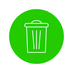 vector icon trash can. Delete icon vector, Trash can, bin, Garbage sign isolated on white background.