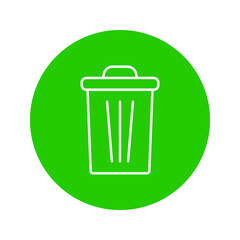vector icon trash can. Delete icon vector, Trash can, bin, Garbage sign isolated on white background.