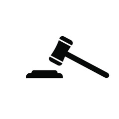 gavel icon on a white background. eps 10