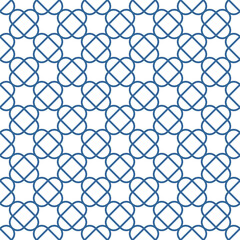 Blue and white seamless pattern. Oriental background.