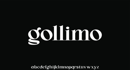 Gollimo, the luxury and elegant font glamour style 