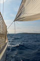 Segeln auf einer Segelyacht in Kroatien