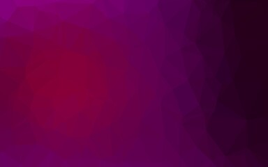 Light Purple vector polygonal template.