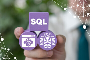 SQL Data Computer Programming Language Concept.