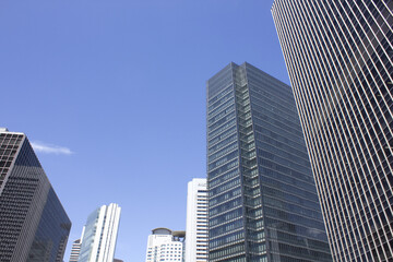 Fototapeta premium 大阪梅田のビル群