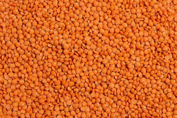 Red lentils as a food background
