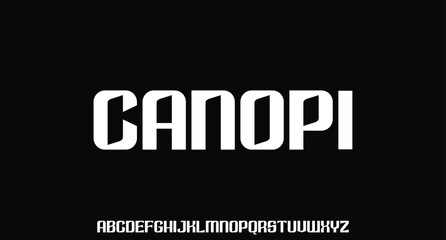 MODERN FUTURISTIC ALPHABET FONT VECTOR SET