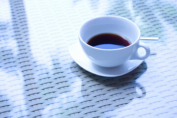 テラスで飲むモーニングコーヒー
